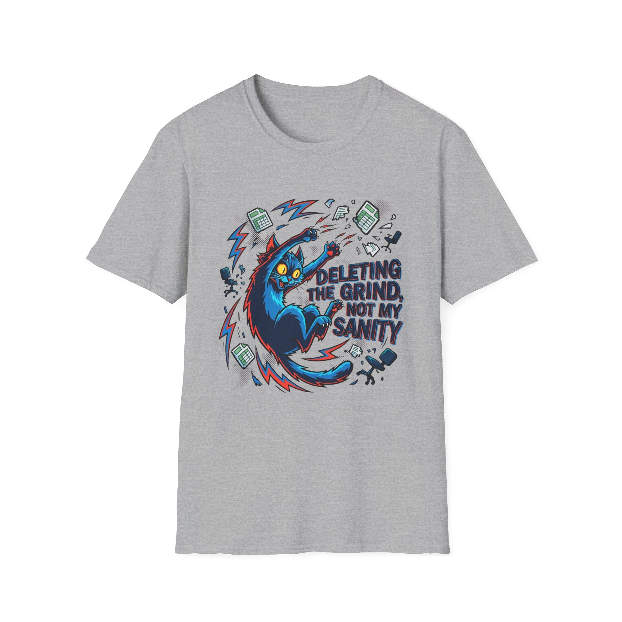 Grinding Cat T-Shirt