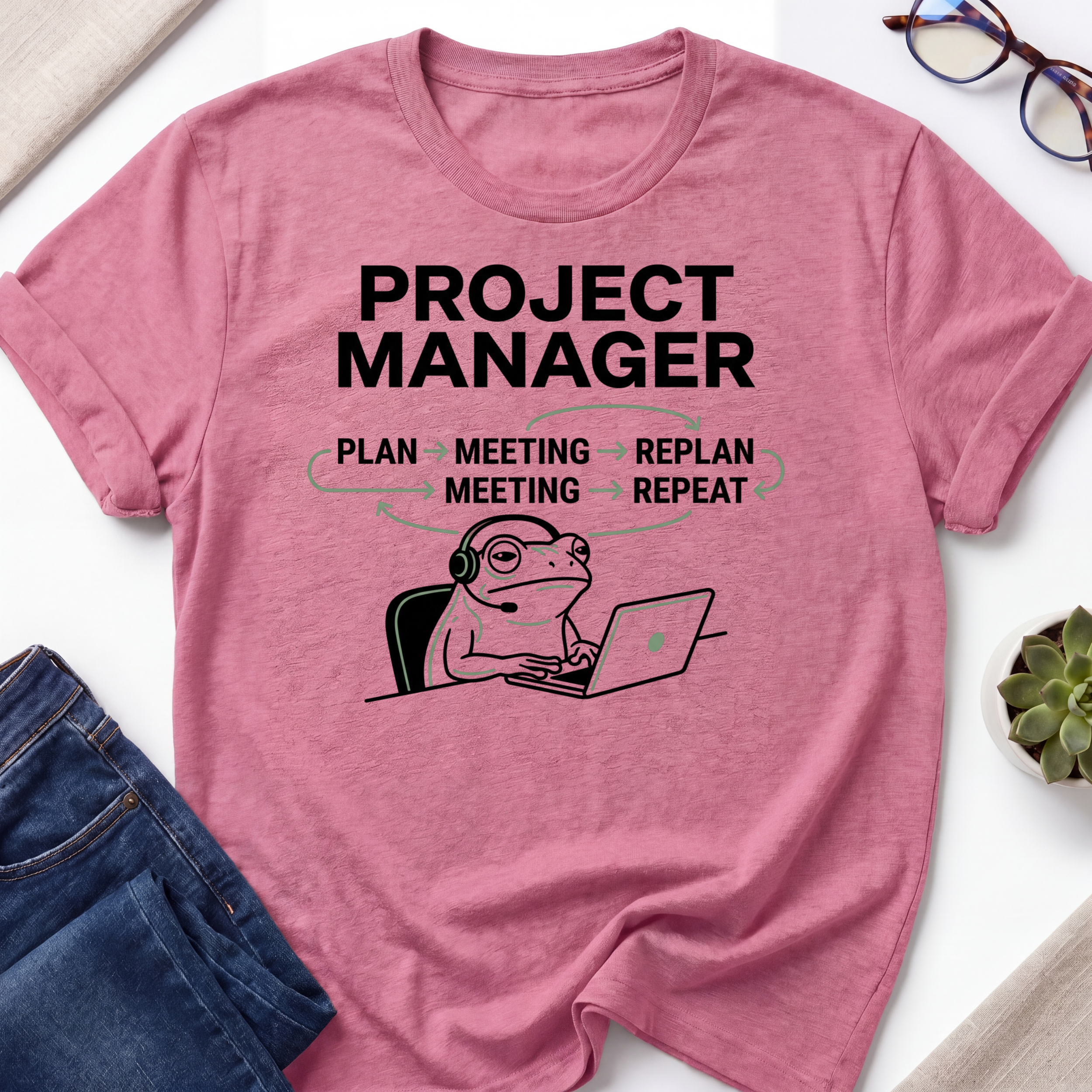 Project Manager Frog T-Shirt