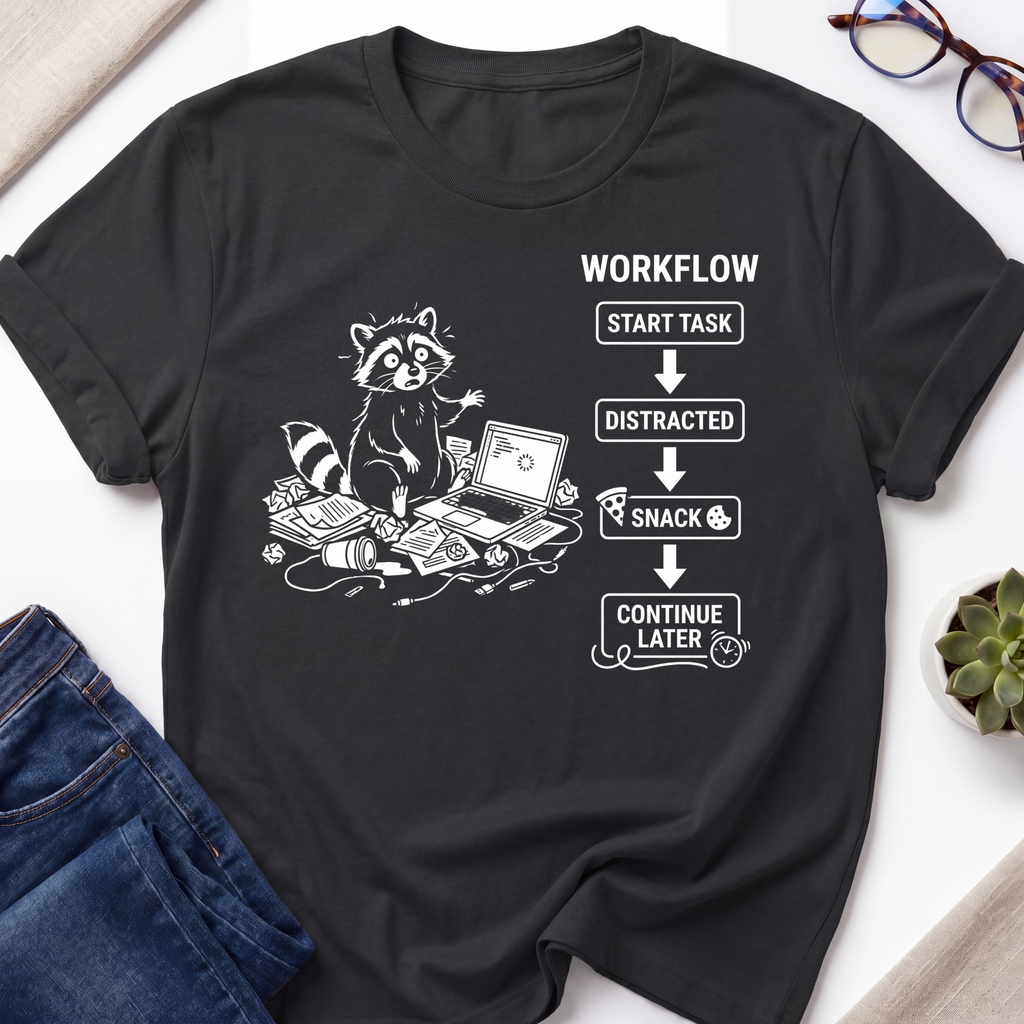 Raccoon Workflow T-Shirt