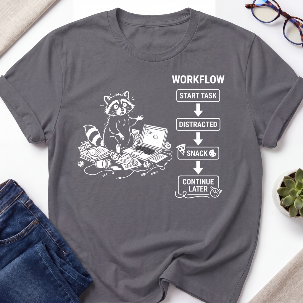 Raccoon Workflow T-Shirt