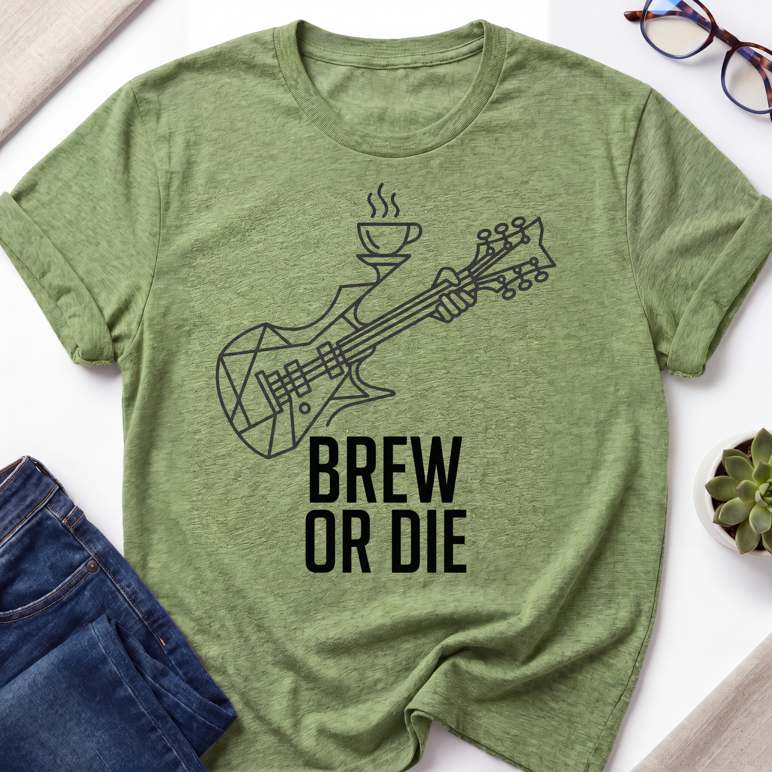 Brew or Die Guitar T-Shirt