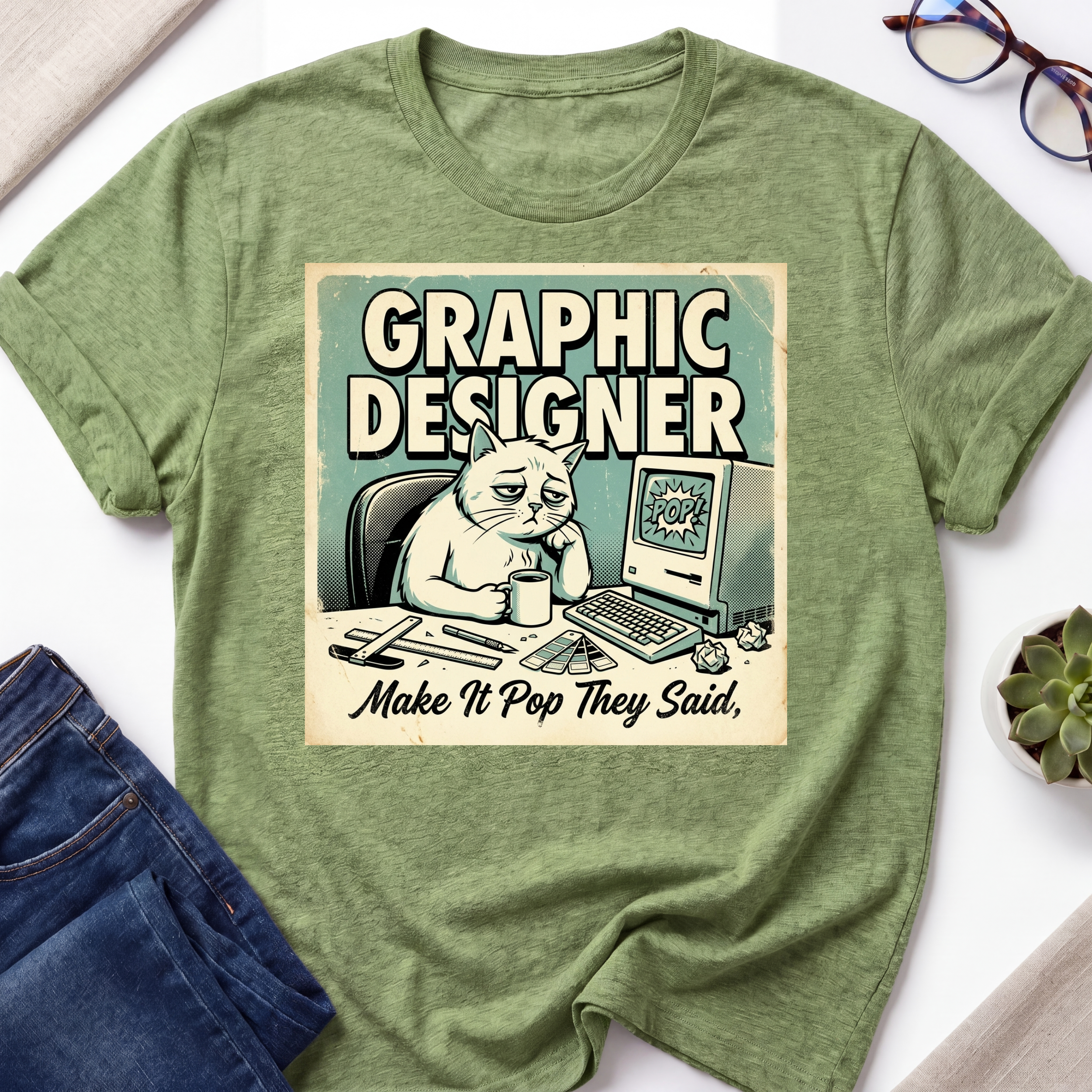 Designer Cat T-Shirt