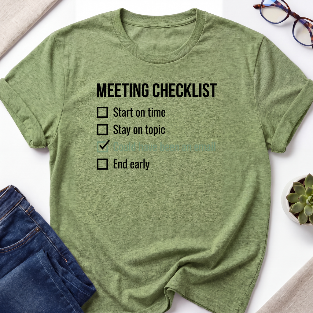 Meeting Checklist T-Shirt