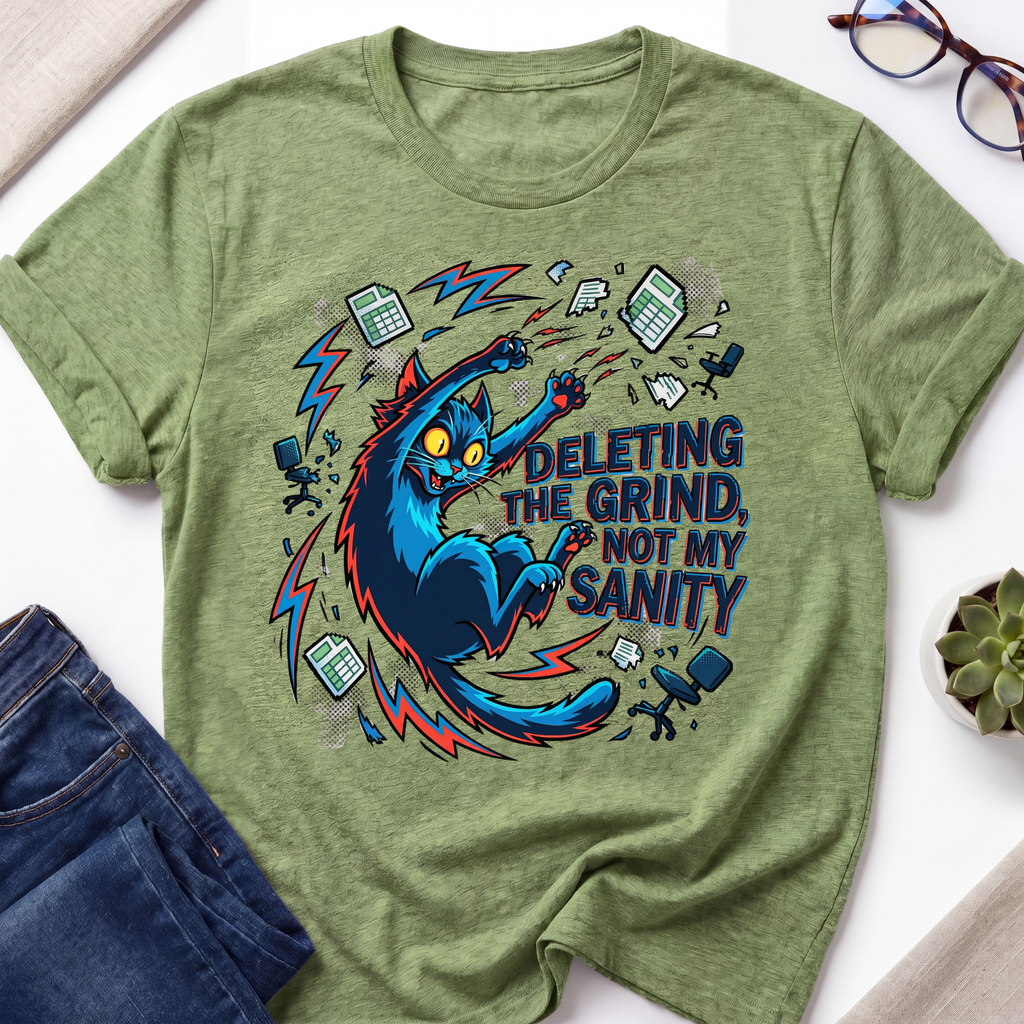 Grinding Cat T-Shirt