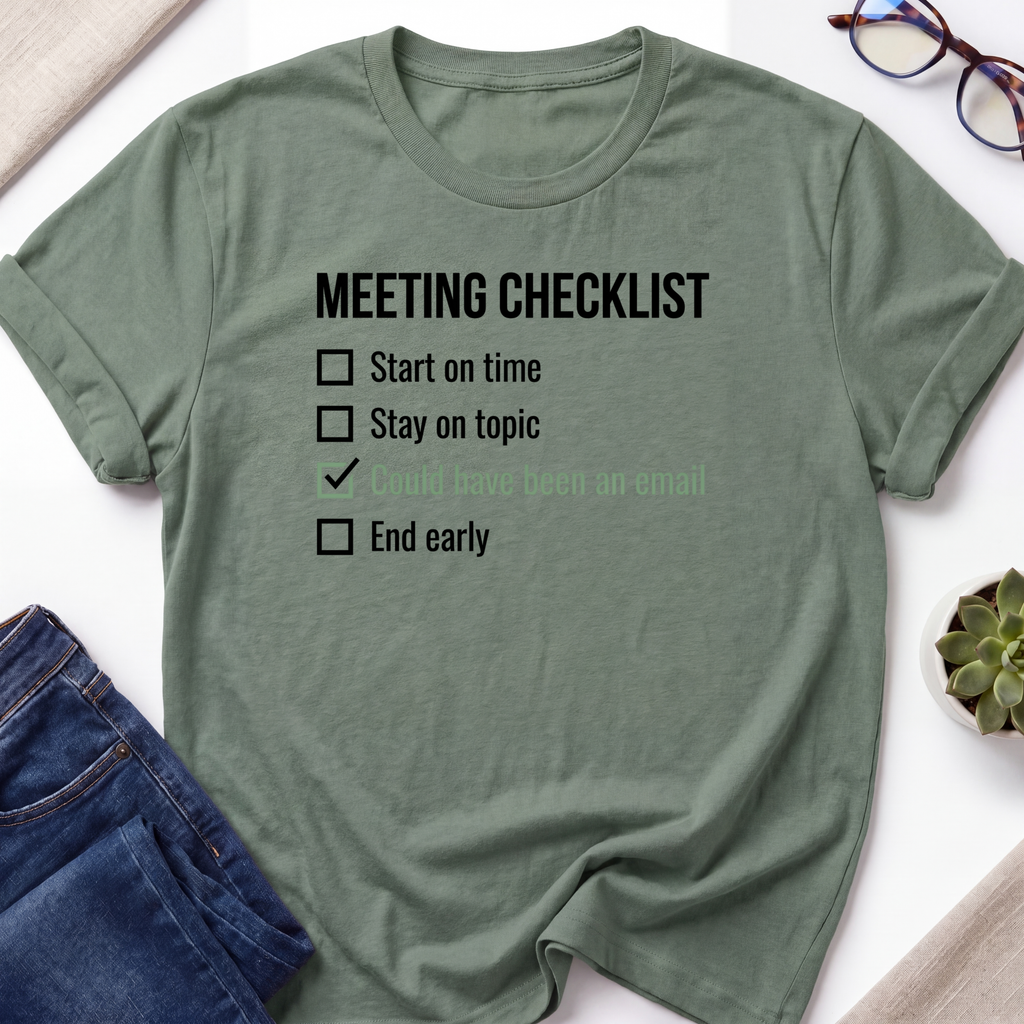 Meeting Checklist T-Shirt