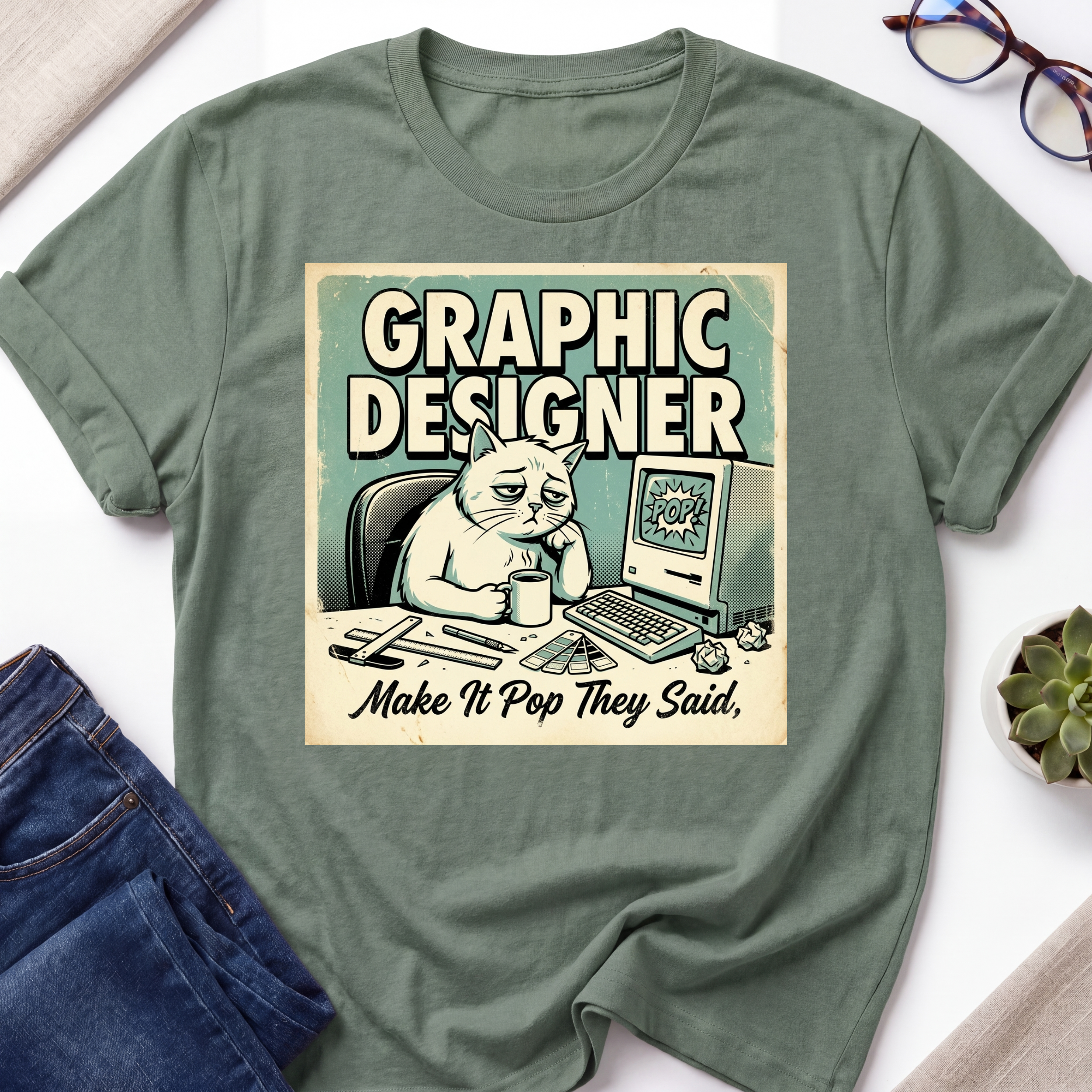Designer Cat T-Shirt