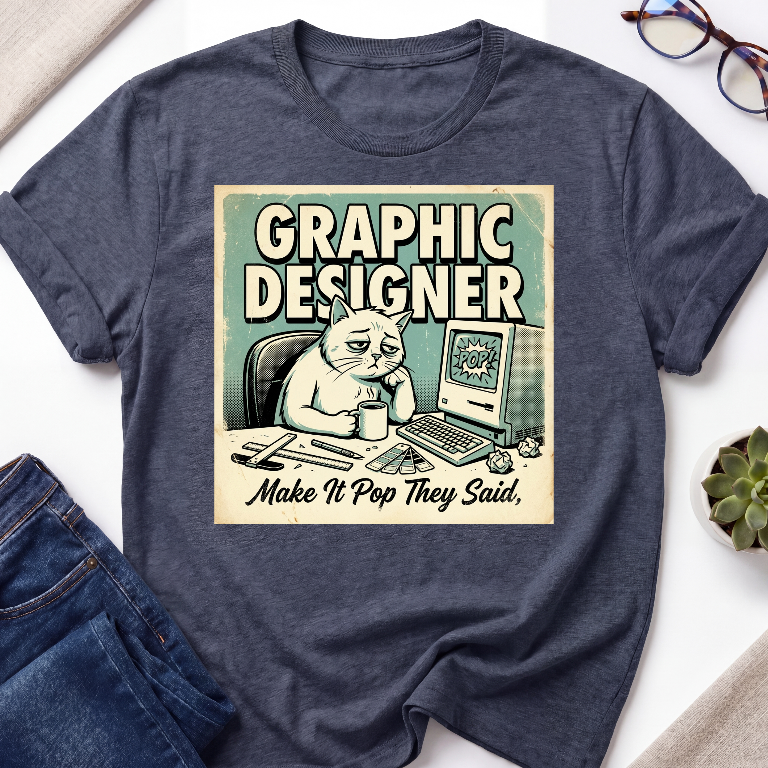 Designer Cat T-Shirt