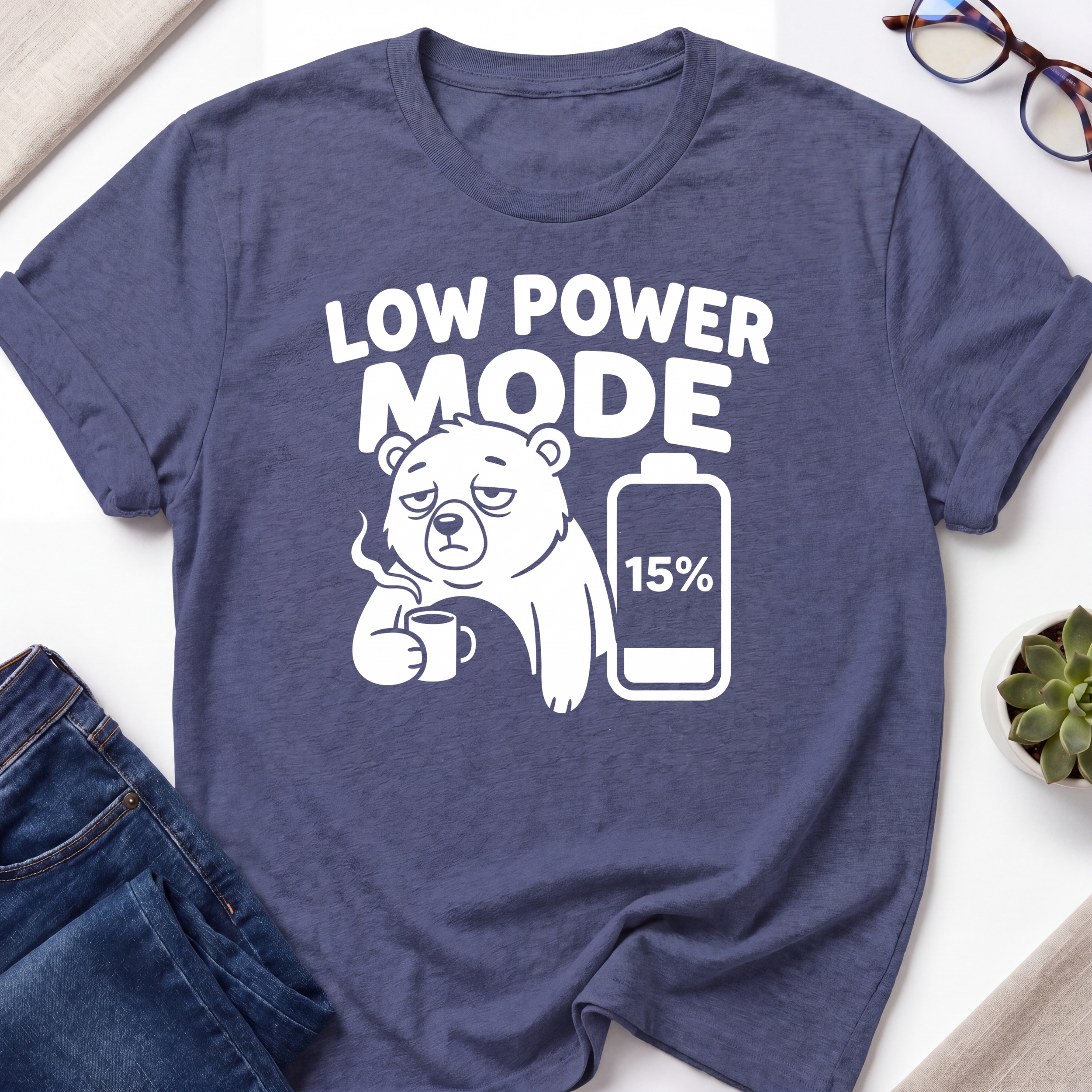 Low Power Mode Bear T-Shirt