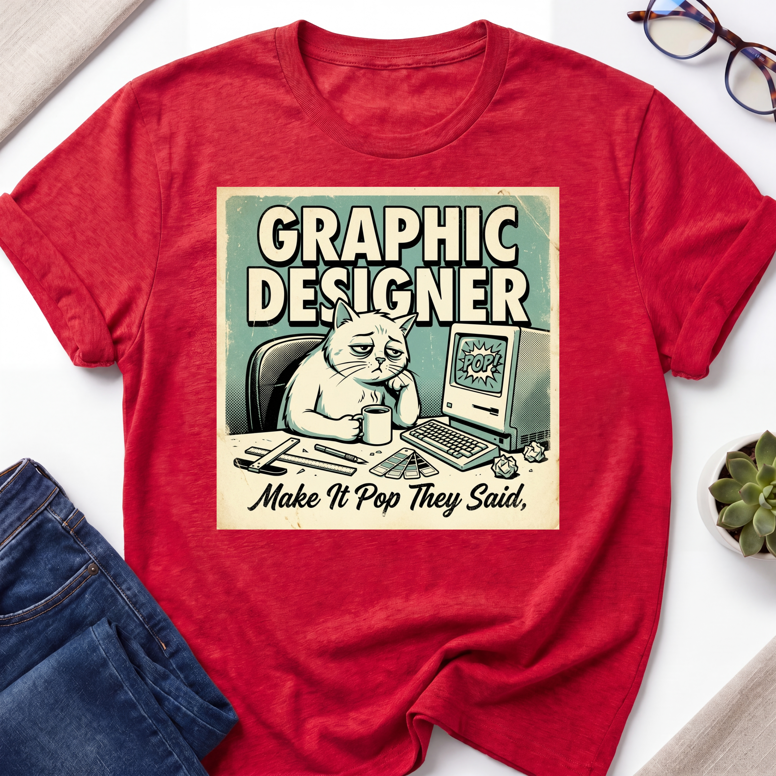 Designer Cat T-Shirt