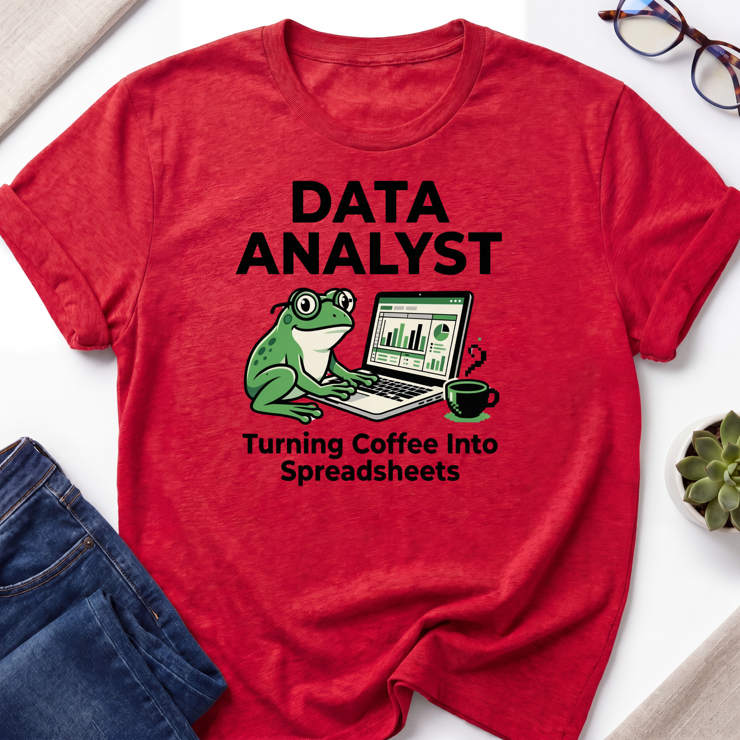 Coffee into Spreadsheets T-Shirt