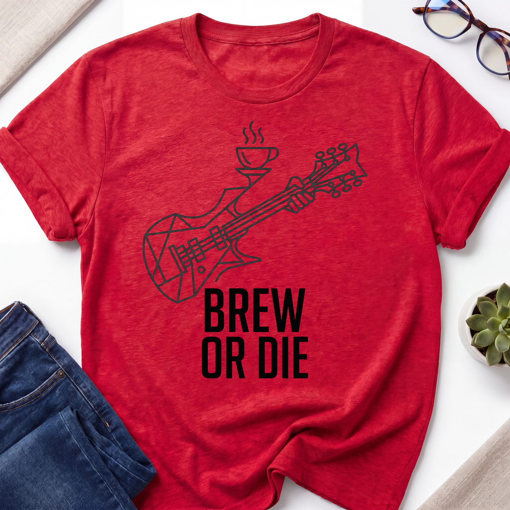 Brew or Die Guitar T-Shirt