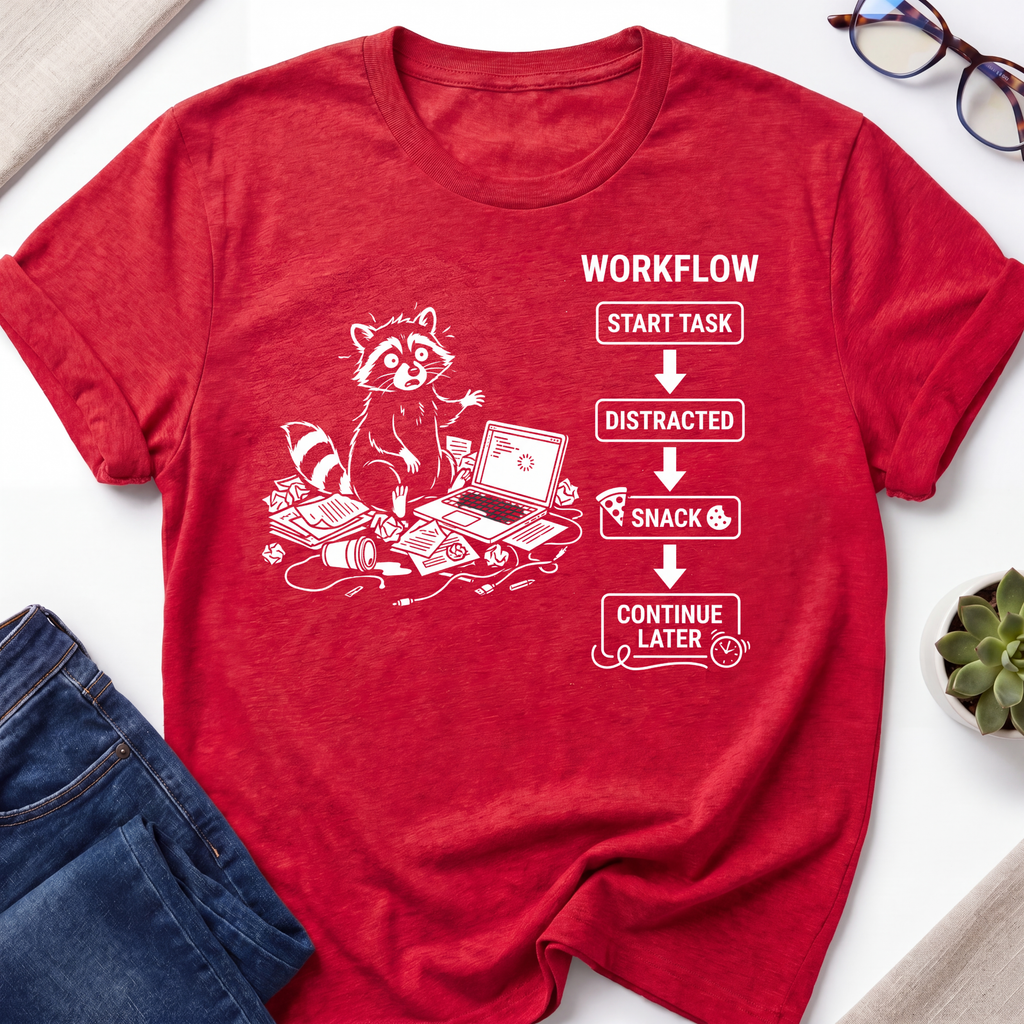 Raccoon Workflow T-Shirt