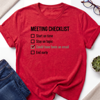 Meeting Checklist T-Shirt