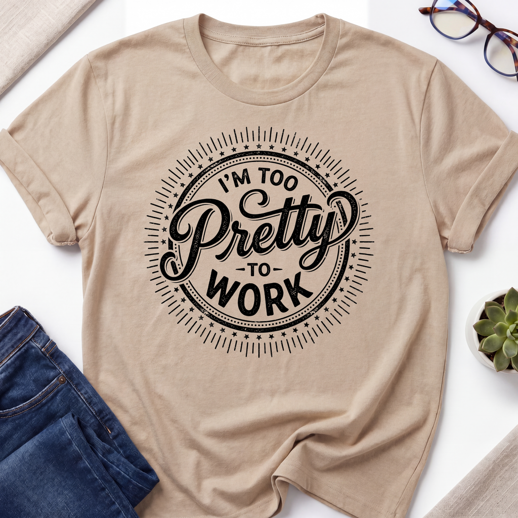 Too Pretty To Work T-Shirt