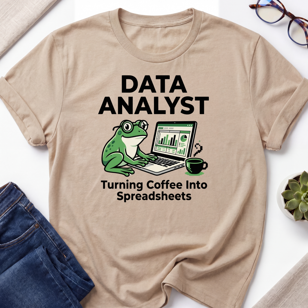 Coffee into Spreadsheets T-Shirt