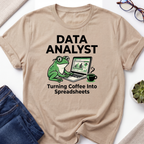 Coffee into Spreadsheets T-Shirt