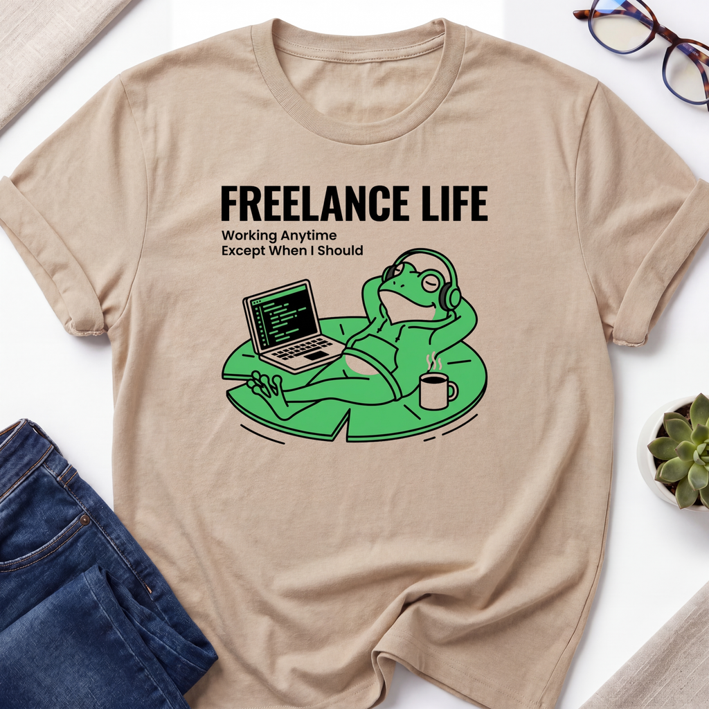 Freelance Life Frog T-Shirt