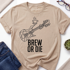 Brew or Die Guitar T-Shirt
