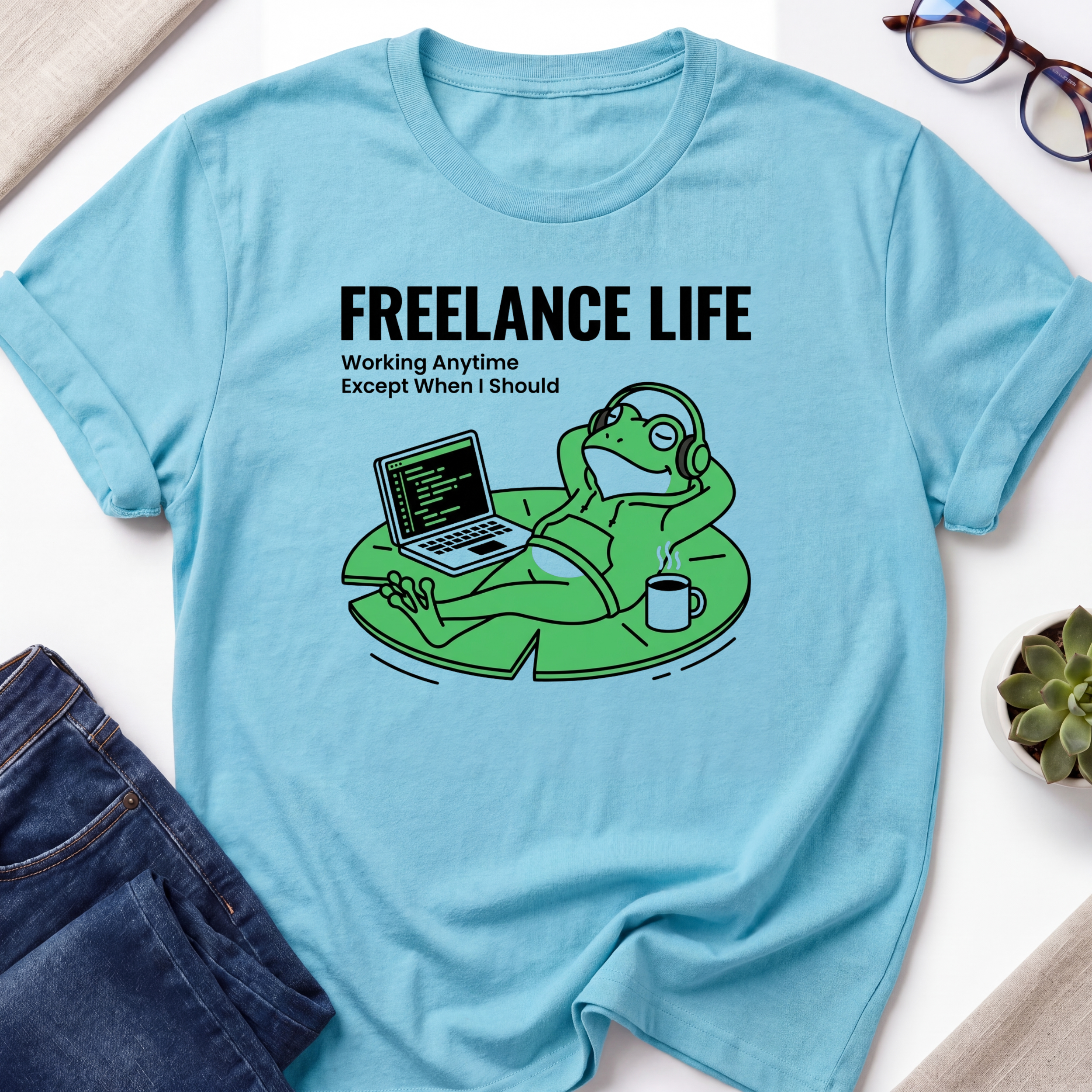 Freelance Life Frog T-Shirt