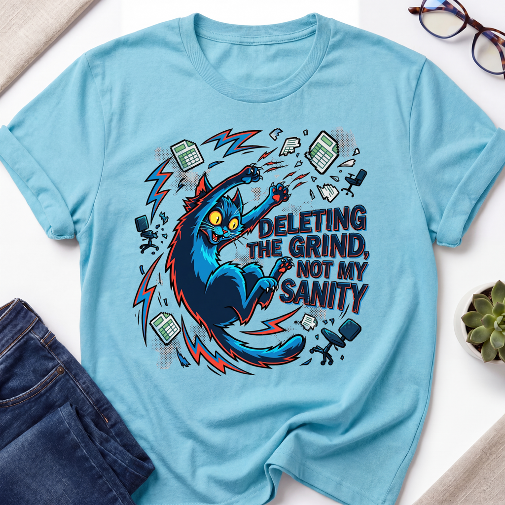 Grinding Cat T-Shirt