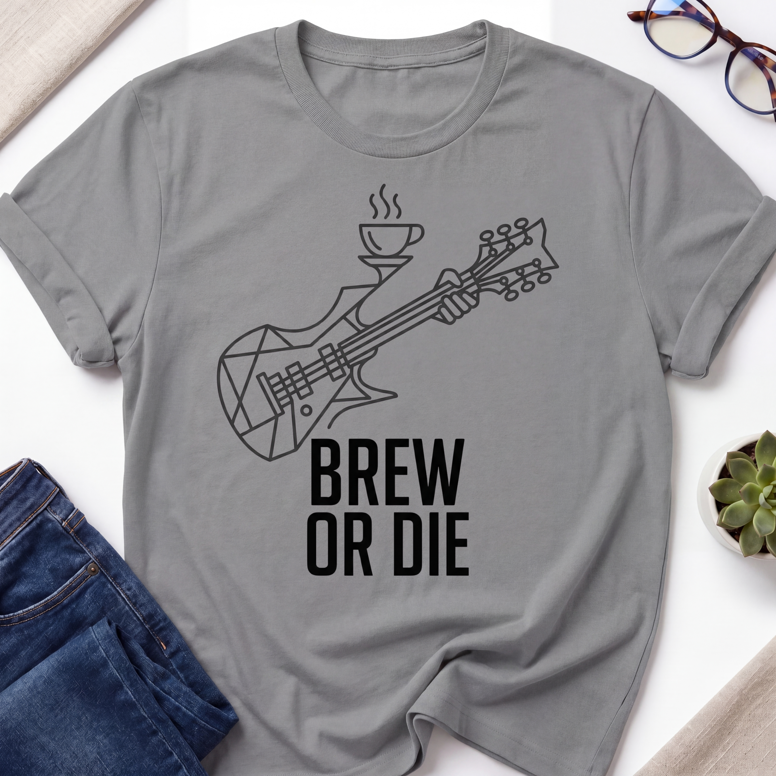 Brew or Die Guitar T-Shirt