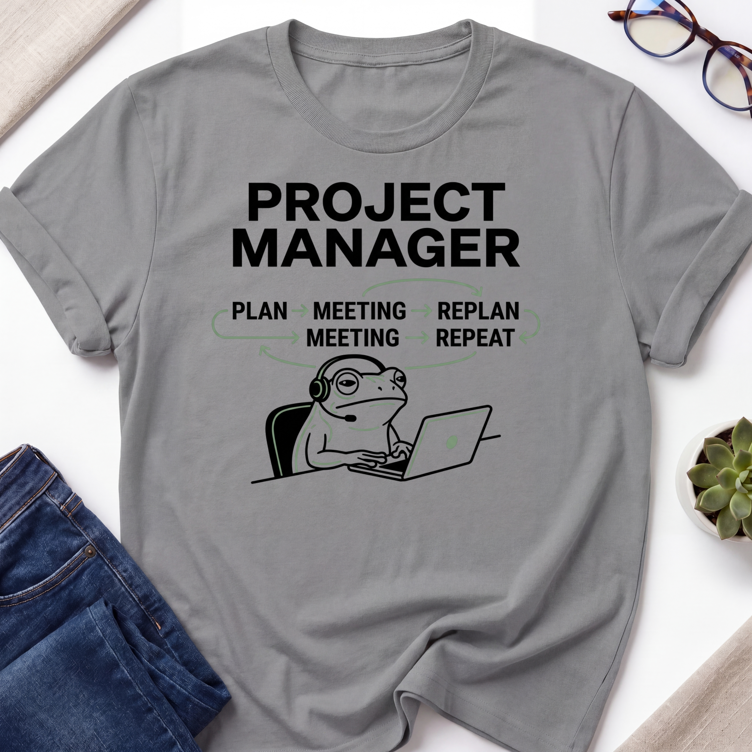 Project Manager Frog T-Shirt