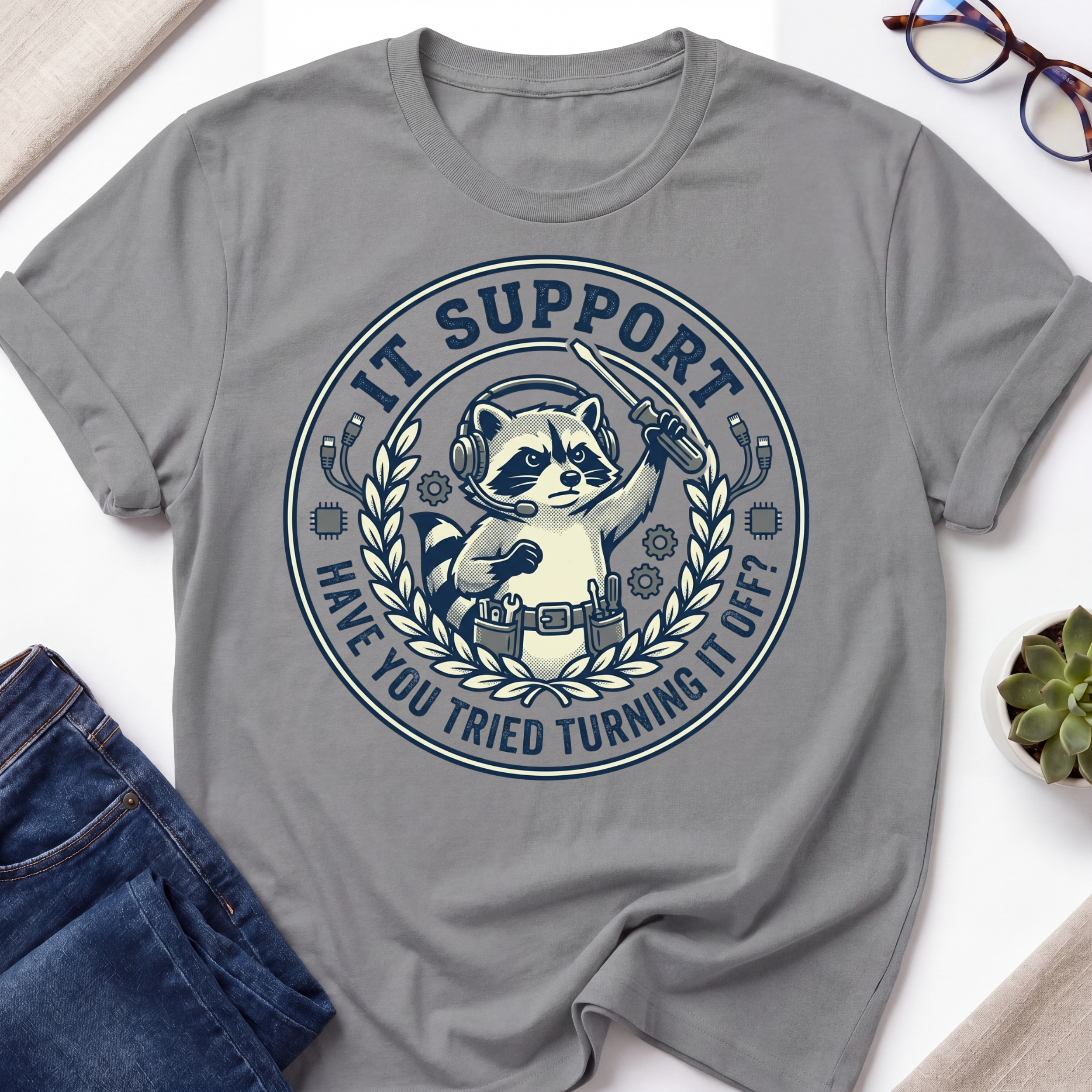 IT Support Turn on/off T-Shirt