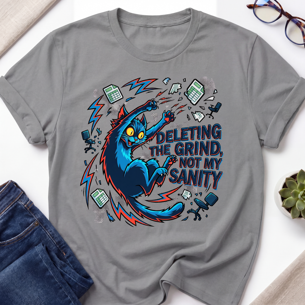 Grinding Cat T-Shirt