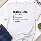 Meeting Checklist T-Shirt