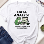 Coffee into Spreadsheets T-Shirt