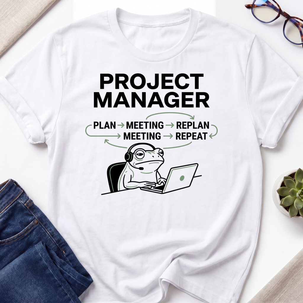 Project Manager Frog T-Shirt